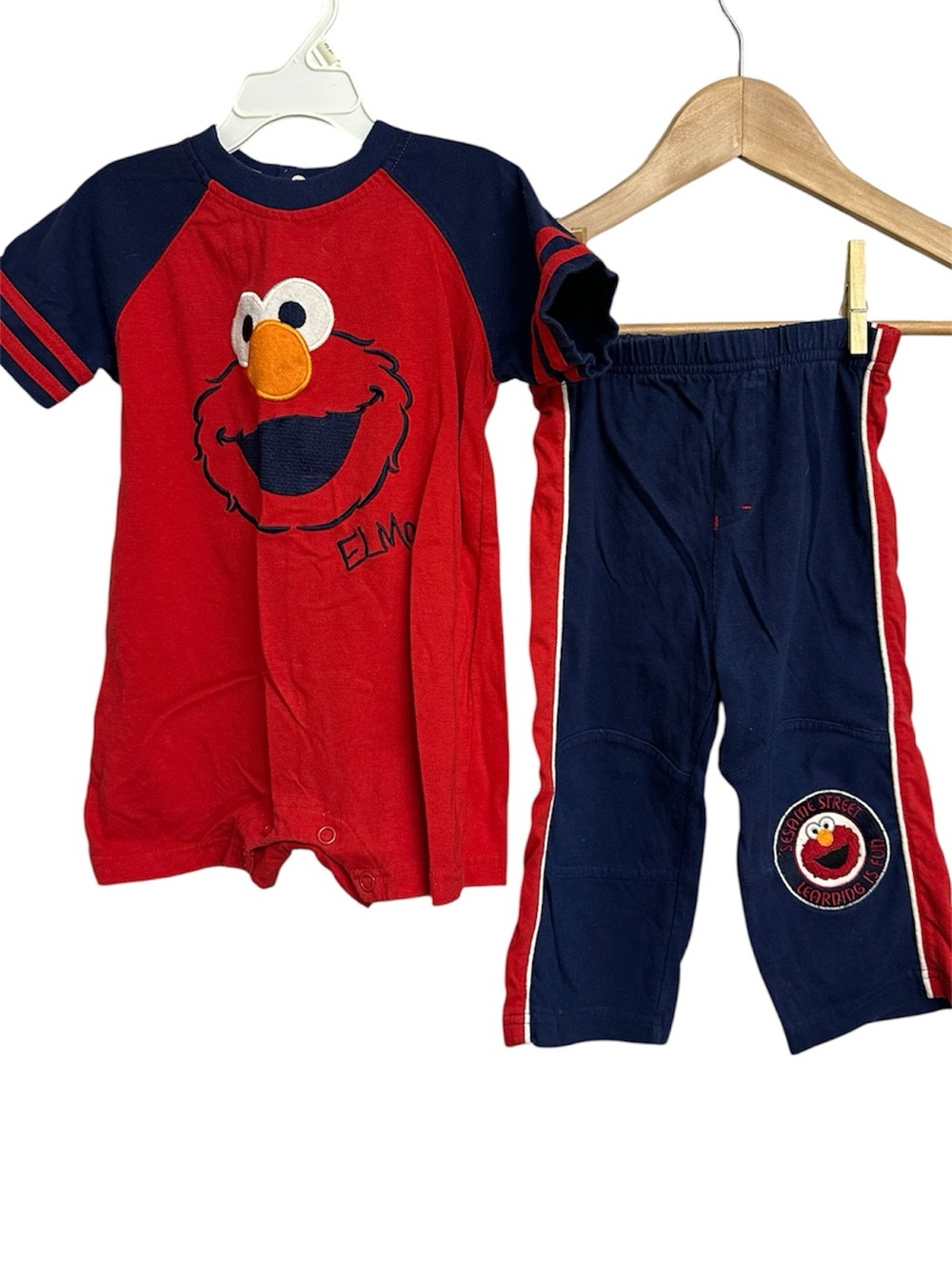 Vintage/Y2K Sesame Street Elmo 2-Piece Set-Size 24M/2T